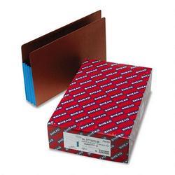 Smead Manufacturing Co. Redrope End Tab File Pockets, Blue Tyvek Gussets, 3-1/2 Expansion, 10/Box (SMD74679)