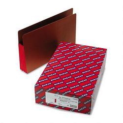 Smead Manufacturing Co. Redrope End Tab File Pockets, Red Tyvek Gussets, 3-1/2 Expansion, 10/Box (SMD74686)