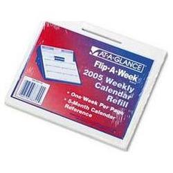 At-A-Glance Refill for Flip-A-Week® Desk Calendar, 5-5/8 x 7, Blue/Black/Red (AAGSW705X50)