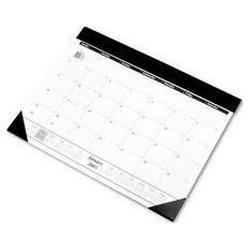 At-A-Glance Refillable One-Color Monthly Vinyl Desk Pad Calendar, Jan-Dec., 22 x 17, Black (AAGSK2200)