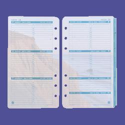 Daytimer/Acco Brands Inc. Refills For Coastlines Edition, Jan-Dec, 2PPW, 3-3/4 x6-3/4 (DTM13903)