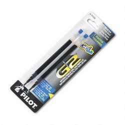 Pilot Corp. Of America Refills for G2 Gel, Dr. Grip Gel, ExecuGel Roller, Fine Point, Blue Ink, 2/Pack (PIL77241)