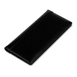 Samsill Corporation Regal™ Leather Business Card File, 10 x 4-3/4, 96 Card Capacity, Black (SAM81240)