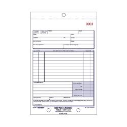 Rediform Office Products Repair Order Book, Carbonless, 3 Parts, 5-1/2 x7-7/8 (RED4L455)