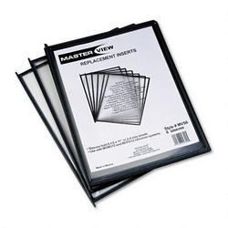 Master Prod Mfg. Co./Premier Martin Yale Replacement Sleeves for MasterView Modular Reference System, 6 Per Pack (MATMVS6)
