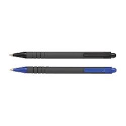 Integra Retractable Ballpoint Pen, Rubberized Barrel, Medium Pt, BK (ITA30031)