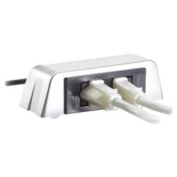 Rolodex 2 Outlets Power Strip - Receptacle: 2 - 5ft