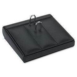 Buddy Products Roma Split-Grain Leather Accessory/Calendar Holder, Black (BDY924126)