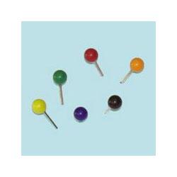 Advantus Corporation Round Head Map Tacks, 3/8 Shank, 3/16 Head, Assorted Colors, 100/Box (AVTMTA)