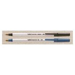 Bic Corporation Round Stic® Ballpoint Pen, Medium Point, 1.0mm, Purple Ink, Dozen (BICGSM11PE)