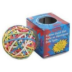Acco Brands Inc. Rubber Band Ball, Assorted Colors & Sizes, Minimum 260 Bands (ACC72155)