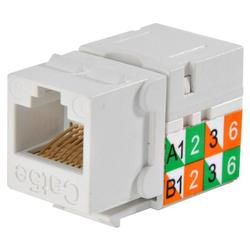 SCP Wire & Cable 101WH 90 Degree CAT5E Jack Snap-In