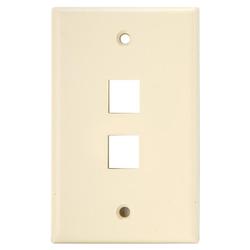 SCP Wire & Cable 202-IV Keystone Style Standard Wallplate