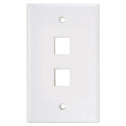 SCP Wire & Cable 202-WH Keystone Style Port Wallplate - White