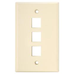 SCP Wire & Cable 203-IV Keystone Style Standard Wallplate