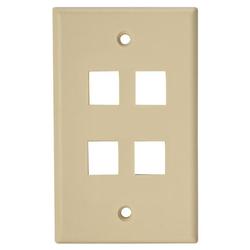 SCP Wire & Cable 204-IV Keystone Style Standard Wallplate