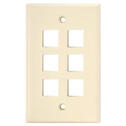 SCP Wire & Cable 206-IV Keystone Style Standard Wallplate