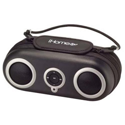 iHome SDI Technologies iH19B iPod Portable Speaker System - 2.0-channel - Black