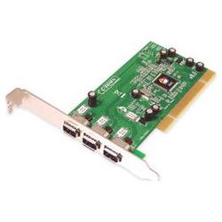 SIIG INC SIIG 3-port PCI 1394 FireWire Adapter - 3 x IEEE 1394a - FireWire External - Plug-in Card