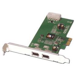 SIIG INC SIIG FireWire 2-Port PCIe DV - 2 x 6-pin FireWire IEEE 1394a - FireWire External - Plug-in Card