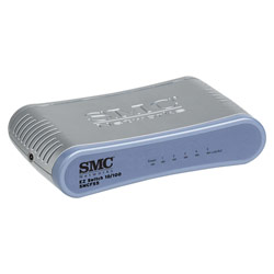 SMC EZ Switch 5-port 10/100 Fast Ethernet Desktop - SMCFS5