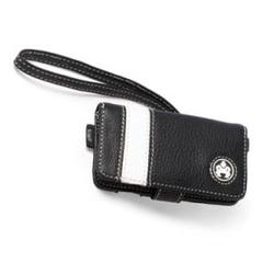 Sumo Cases SUMO Leather Stripe Case for iPod nano - Book Fold - Leather - Black, White