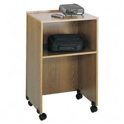 Safco 8917MO Lectern Media Cart - Medium Oak