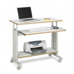 Safco Adjustable Height Workstation - Rectangle - 34 - Steel - Gray