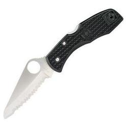 Spyderco Salt, Black Frn Handle, Serrated