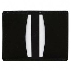 Samsill Corporation Samsill Business Card Wallet - Book Fold - Leather - Black