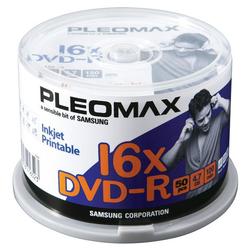 Pleomax by Samsung Samsung 16x DVD-R Media - 4.7GB - 120mm Standard - 50 Pack Spindle