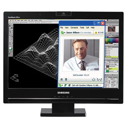 SAMSUNG INFORMATION SYSTEMS Samsung 225UW - 22 Widescreen LCD Monitor Integrated Communication Solution - 5ms, 700:1, 1680 x 1050