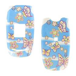 Wireless Emporium, Inc. Samsung A640 Flowers & Butterflies Snap-On Protector Case