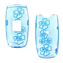 Wireless Emporium, Inc. Samsung A640 Trans. Blue Hawaii Snap-On Protector Case