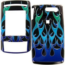 Wireless Emporium, Inc. Samsung T629 Blue Flame Snap-On Protector Case Faceplate