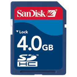 SanDisk 4GB Secure Digital High Capacity (SDHC) Card
