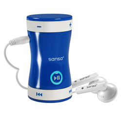 SanDisk Corporation SanDisk Sansa Shaker 512MB MP3 Player - Blue