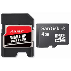 SanDisk Corporation SanDisk microSDHC 4 GB Flash Card