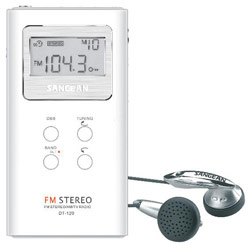 Sangean America Sangean DT-120 AM/FM Stereo Pocket Radio - 10 x FM, 5 x AM