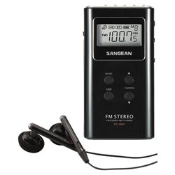 Sangean DT180Blk Pocket AM/FM Digital Radio & VHF TV Band