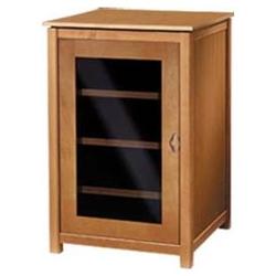 Sanus WFA37C Woodbrook Single-wide A/V Cabinet - Wood, Glass - Cherry