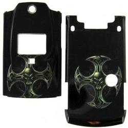 Wireless Emporium, Inc. Sanyo 6600/Katana Black Skull Snap-On Protector Case Faceplate