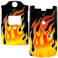 Wireless Emporium, Inc. Sanyo 6600/Katana Orange Flame Snap-On Protector Case Faceplate