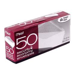 Mead Westvaco Security Envelopes, Self-Sealing, #10, 45/Box, White (MEA75026)