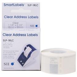 SEIKO (SMART LABEL PRINTERS) Seiko Address Label - 3.5 Width x 1.12 Length - 130/RollBox - Clear