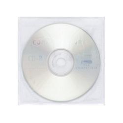 Compucessory Self-Adhesive CD Holders, Polypropylene,10 Sheets/Pack,White (CCS22294)