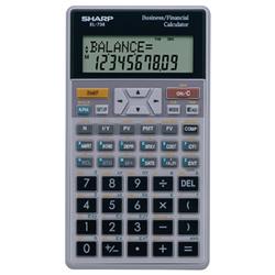 SHARP ELECTRONICS Sharp 10-Digit Financial Calculator - 2 Line(s) - 10 Character(s) - LCD