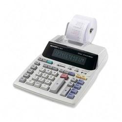 SHARP ELEC - CALCULATORS Sharp EL1801V 12-Digit Calculator - 12 Character(s) - Fluorescent - Power Adapter Powered - Gray