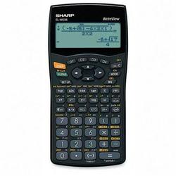 SHARP ELECTRONICS Sharp ELW535B Scientific Calculator - 297 Functions - 4 Line(s) - 12 Character(s) - LCD - Battery Powered - 6.38 x 3 x 0.5 - Black