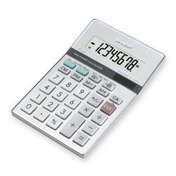 SHARP ELEC - CALCULATORS Sharp Simple Calculator - 8 Character(s) - Solar, Battery Powered